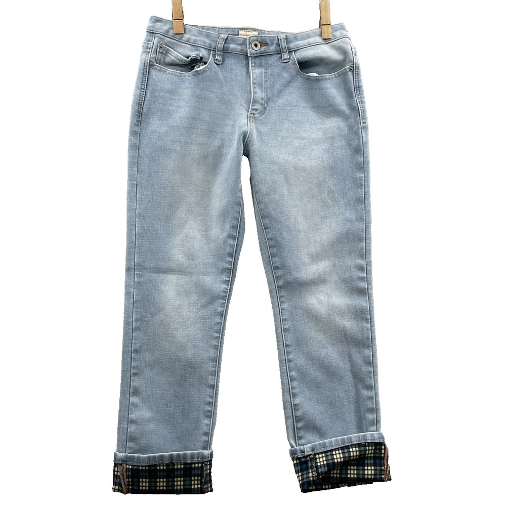 Weatherproof Vintage Flannel Lined Jeans Women's 31x27.5* Blue Straight Outdoor
